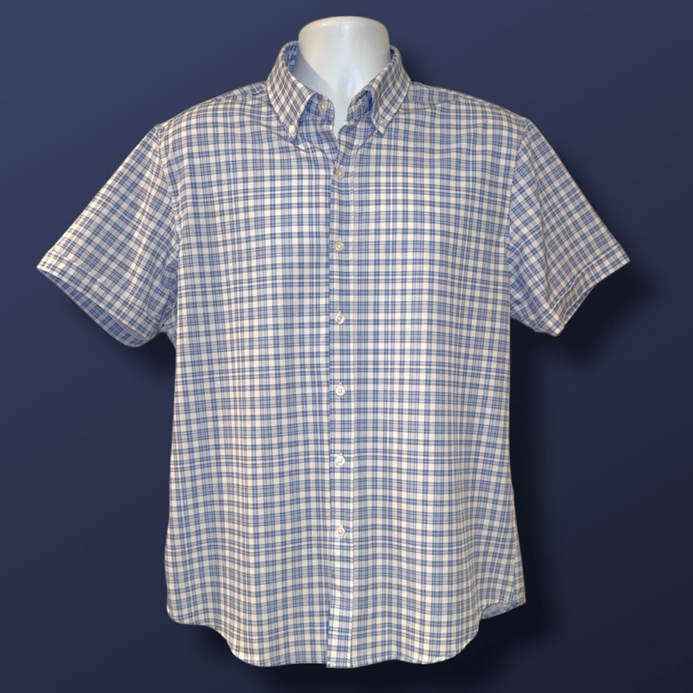 Cactus Man by Ricky Singh Tech Comfort Short Sleeve Button Down Shirt Size Large